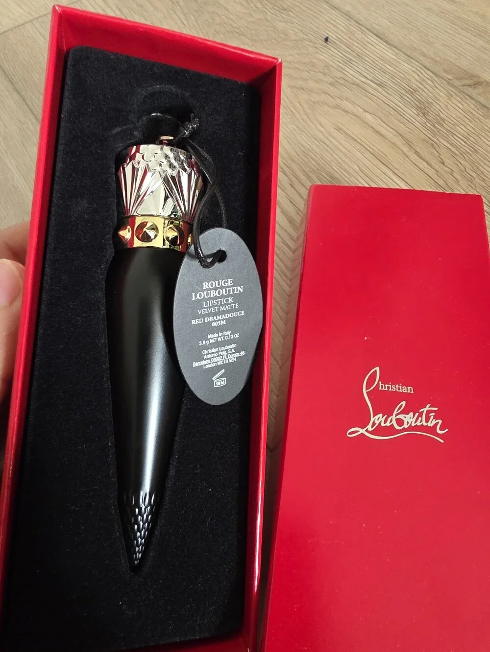 Christian Louboutin Rouge Louboutin Velvet Matte Lipstick  Red Dramadouce 005M